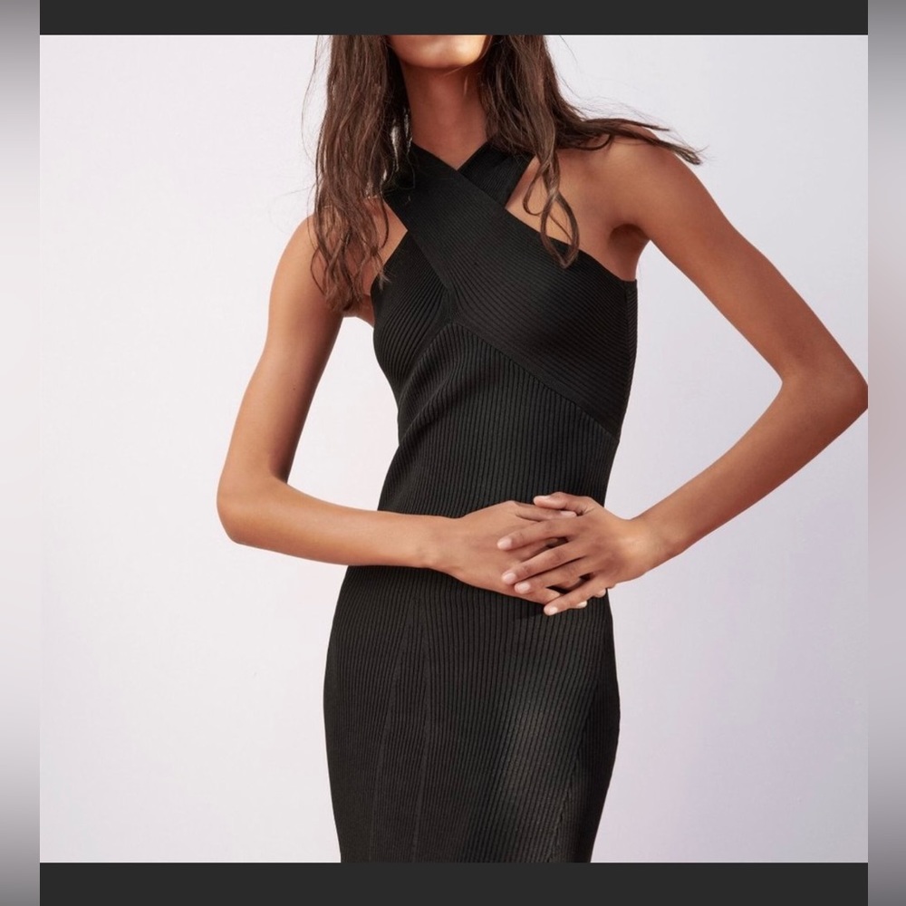 Zara viscose midi dress, size M